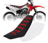 JFG RACING Funda Asiento Moto Universal de Goma Suave para SX SXF EXC EXCF XC CR CRF WR WRF RMZ YZF KLX Dirt Pit Bike Motorcross Enduro-Rojo