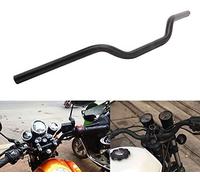 JFG RACING Manillar de Arrastre de 25MM, Barras de Manillar universales para Sportster XL 883 1200 Bobber Custom Chopper Softail Dyna Euro Style-Negro