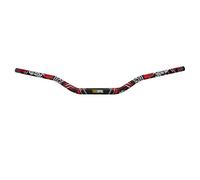 JFG RACING Manillar universal de aluminio 7005-T6 de 1 1/8 pulgadas, 28 mm, para motocross, todoterreno, negro, 800 mm, 120 mm, 70 mm, 28 mm, 22 mm, 14,2 mm