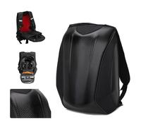 JFG RACING Mochila Moto Impermeable Rígida 30L,Mochila Casco Moto, Fibra de Carbono con Bolsa Casco Gran Capacidad Multifunción para Viajar Acampar Ciclismo Negro