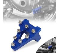 JFG RACING Pedal Freno Moto,Pedal de Freno Trasero Moto Universal Billet Aluminio Freno Trasero Palanca del Pedal Reemplazo de Punta de Paso para Dirt Pit Bike- Azul