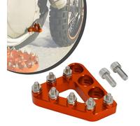 JFG RACING Pedal Freno Trasero Moto,Billet Pedal de Freno Trasero Step Reemplazo de Punta - 125 250 300 350 450 530 690 950 990 SX EXC XCF SXF XC XCW EXCF EXCW EXCF SMR - Naranja