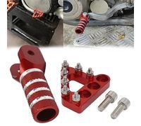JFG RACING Pedal Freno Trasero Moto + Pedal Palanca Cambios Moto CNC para 125-530 SX EXC XCF XC XCW SXF SMR-Rojo
