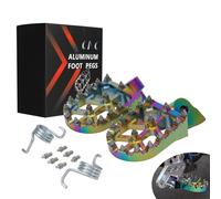 JFG RACING Piquetas de pedal para motocross, esmaltadas CNC para YZ65 18-22/YZ85 02-21/YZ125 97-22/YZ250 98-22/YZ250F WR250F 01-22/YZ450F WR450F 03-22/YZ125 X YZ250 x YZYZ250FX YZ450FX