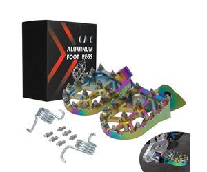 JFG RACING Piquetas de pedal para motocross, esmaltadas CNC para YZ65 18-22/YZ85 02-21/YZ125 97-22/YZ250 98-22/YZ250F WR250F 01-22/YZ450F WR450F 03-22/YZ125 X YZ250 x YZYZ250FX YZ450FX