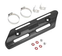 JFG RACING Protector Tubo Escape Moto,Protector Termico Escape Fibra Carbono,Escudo Termico Escape Moto Universal para Motocross Scooter Quad ATV Dirt Bike Pit Bike Moto de Calle