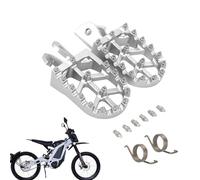JFG RACING Reposapiés de Moto de Cross,Estriberas Moto CNC Aleación de Aluminio para Sur Ron Light Bee S/X X160 X260 CRF150F CRF230F 2003-2019 Plata