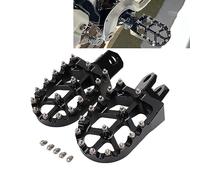 JFG RACING Reposapiés Motocicleta,Pedales CNC para RM125 RM250 RM250Z RMX250 DRZ400 DRZ400E DRZ400S DRZ400SM-Negro