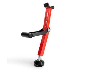 JFG RACING Soporte Elevacion Moto,Soporte Rueda Moto Universal Caballete Rueda Trasera y Delantera Portátil para Limpiar la Cadena o Las Euedas-Rojo 2