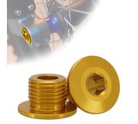 JFG RACING Tornillo de tuerca de eje de rueda delantera Sur Ron, tornillos de tuerca de bloqueo de eje M16* 1.5P para bicicleta eléctrica Sur Ron Light Bee X/S/L1E/X160/X260-Oro