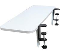 JFGCTYHXY Bandeja para Teclado, Bandeja for Teclado Plegable de 90°, Extensor Escritorio for Oficina en casa, reposabrazos con Abrazadera for Montaje Mesa(White,80x25 cm)