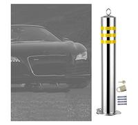 JFGCTYHXY Bolardos de Aparcamiento, Poste de Seguridad for Entrada vehículos, Poste tráfico Reflectante for Uso Comercial o Privado, Asistencia for estacionamiento en Garaje(60cm/26)