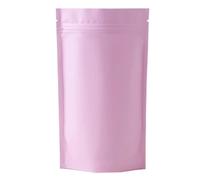 JFGCTYHXY Bolsas sellables de Fondo Plano, 100 Bolsas de Aluminio Mylar con Cierre hermético, Tipo Stand-up, Muesca for Abrir fácilmente, Multicolor, Varios tamaños(Pink,8x12cm)