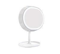 JFGCTYHXY Espejo de Maquillaje, Espejo de Maquillaje LED con rotación 180°, Regulable, táctil, portátil, for Mesa, Escritorio, for selfis, y Luces Relleno(White)