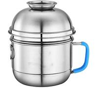 JFGCTYHXY fiambrera, Fiambreras Bento Box Tooboo Fast Food; Tazón de acero inoxidable for fideos instantáneos; Redonda y gruesa