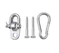 JFGCTYHXY gancho para columpio de alta resistencia, 1 juego de ganchos giratorios for hamaca, silla, kit for columpio con saco arena, gancho resistente(A,Self tapping screws)