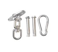JFGCTYHXY gancho para columpio de alta resistencia, 1 juego de ganchos giratorios for hamaca, silla, kit for columpio con saco arena, gancho resistente(D,Expansion screw)
