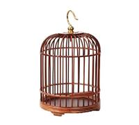 JFGCTYHXY Jaulas para pájaros, Jaulas for pájaros, jaulas de bambú for, cuadradas Vintage for, Redondas for, portátiles for(Round B)