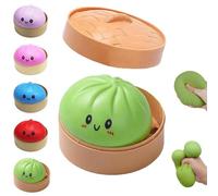 JFGCTYHXY Juguete antiestrés, Squishies de Bolas Masa hervida, Caja misteriosa Bola maltosa en Polvo Dorado, antiestrés Coloridas(Green)