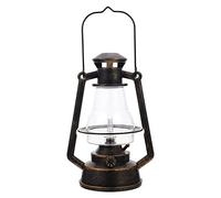 JFGCTYHXY Lámpara de Queroseno, Linterna de Moda a Pilas, pequeña luz Nocturna for Exteriores, decoración for jardín y Camping(Bronze)