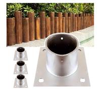 JFGCTYHXY Soportes de fijación para postes de valla, Brida de base acero inoxidable, poste cerca sólido y pesado(Dia 120mm(4.7in),4 Pcs)