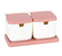 JFGCTYHXY Tarro para Especias, Juego de azucareros, azucarero Cocina con Cuchara, salero, Juego Sal y Especias(2Pieces)