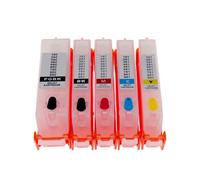 JFGIkLFD 5 uds Cartucho de Tinta Recargable PGI-580 CLI-581 con Chips ARC compatibles con TS6150 TS8150 TS9150 TR7550 TS8250 TS705 TS8350 TS6350(Cartridge with Chip)