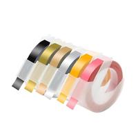 JFGIkLFD Adhesivo de Cinta de Etiqueta 3D 9 mm 3/6pk Cintas de Estampado 3D compatibles con 12965 1610 E-101 B90 Etiqueta Impresora Universal Maker Cinque(6PK Mixed Color 02)