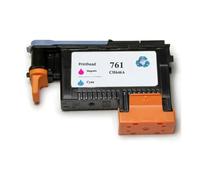 JFGIkLFD Cabezal de impresión de Repuesto para 761 DesignJet CH645A CH646A CH647A CH648A Compatible con impresoras Designjet T7100 T7200(Cyan-Magenta)