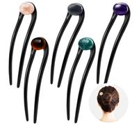 JFJXLM 5 horquillas para el pelo en forma de U para mujer, elegantes pinzas francesas para el pelo, estilo vintage, horquillas clásicas únicas, pasadores de moda, elegantes accesorios funcionales para