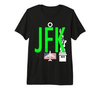 JFK Aeropuerto Code Equipaje Etiqueta Nueva York USA Camiseta Premium