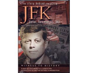 JFK, Dallas November 22 1963, The Story Behind the Story, 40th Anniversary Collector's Edition, Witness to History (2-disc Set Featuring Full-length DVD, Interactive CD and the Historic Zapruder Film)