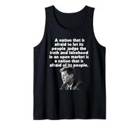 JFK Nation Tiene Miedo de Dejar Que la Gente juzgue la Verdad teme Que la Gente Camiseta sin Mangas