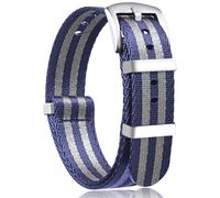 JFMANMSDS NATO Nylon Uhrenarmbänder Band G10 Premium Ballistic Multicolor ErErsatzzuhrenarmbänder, Größe 18mm 20mm 22mm 24mm, mit Silber Edelstahlschnalle Watch Strap für Männer Frauen, 22mm, Nailon