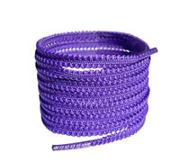 JFNKLFG 2 pares de cordones dentados antideslizantes multicolores, zapatos for correr lona en blanco y negro, for mujeres hombres, red deportiva informal(Purple,120cm)