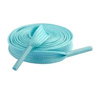 JFNKLFG 4 pares de cordones planos luminosos que brillan en la oscuridad, coloridos, accesorios for zapatos(Lake Blue,100cm)