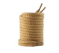 JFNKLFG 4 pares de cordones redondos cuerda cáñamo, zapatos 7mm espesor, lona tejido algodón clásico for zapatillas informales Para botas de trabajo de senderismo(Khaki,140cm)