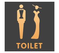 JFNKLFG Cartel Aseos Señales De Baño For Hombres Y Mujeres, Señalización De WC, Centro Comercial, Edificios De Oficinas, Placas De Puerta, Placa Indicadora De Recordatorio, Señal De Orientación(6)