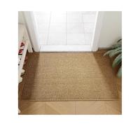 JFNKLFG Felpudo Entrada Casa Alfombras de Exterior Yute sintético, Estilo Sencillo, duraderas, for Cualquier Entrada, Varios tamaños (40 x 60 cm, 50 80 y 120 cm) para Exterior(Brown,80x120cm)