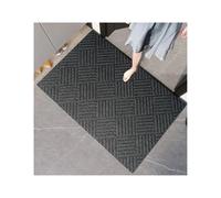 JFNKLFG Felpudo Entrada Casa Felpudo de Entrada Absorbente, Grueso y Duradero, Moderno, Goma Antideslizante con Borde Sarga, for Porche Interior Patio para Exterior(Grey,60x90cm)