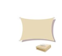 JFNKLFG Malla de Sombreo Toldos for Exteriores, toldo Impermeable for el Sol, Vela for jardín, Canopi for terraza, de Lona for Coche, sombrilla Rectangular for Piscina, Refugio Solar | Beige,200x300cm