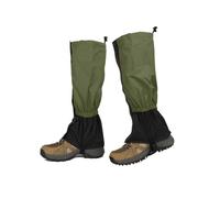 JFNKLFG Polainas Polainas de nieve for senderismo al aire libre, protección piernas tubo largo, botas esquí a prueba viento, cubiertas for zapatos para Trekking(Dark green,M)