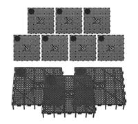 JFNKLFG Separador de Acuario 10 Uds. Placa de Rejilla Inferior for Acuario, Placa for pecera, Tablero Grava for, divisoria, Filtro PVC for Tanque 15cm