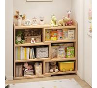 JFOZDM Estanteria Libros de Madera, Ajustable Libreria, Independiente Libreria Infantil, Ahorra Espacio, 3 Formas de Colocar los Muebles, Estantería Libros para Hogar, Oficina, Corredor