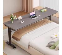 JFOZDM Mesa de Cama Ajustable en Altura, Madera Mesa Auxiliar con Ruedas, Mesa Oordenador Sofa, Portátil, Elevable, Robusto, Mesa Auxiliar Cama para Dormitorio, Salón El Hospital, Fácil de Instalar