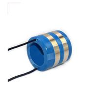 JFQOWCMP Anillo Colector Escobilla Carbón Generador Rotación 360 Eje Hueco | Anillo colector conductor rotación 360 grados con escobilla de carbón y eje hueco para generador(SRS5010850-2T)