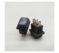 JFQOWCMP Interruptor basculante KCd1 12V / 220V LED a Prueba de Agua 3 Pines 10A 250V IP67 botón Tipo Barco(B-2d2p,12V)