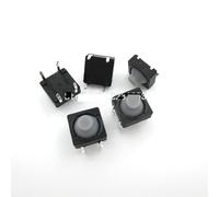 JFQOWCMP Interruptor táctil 20 unids/Lote 8x8x5MM 4 Pines de Silicona conductora sin Sonido botón pulsador Micro Interruptor reinicio automático