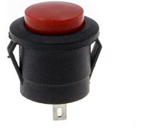 JFQOWCMP Micro interruptores 5 unids/Lote R13-507K 16mm Hebilla sin Bloqueo 250V 3A Interruptor de botón Metal táctil Auto-reinicio Interruptor(Rot)