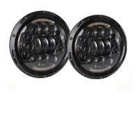 JFRKGMU Faro Principal auto Para Jeep para Wrangler para Unlimited JK faros redondos LED de 7 pulgadas DRL Hi Lo Beam faro 4X4 todoterreno Faro Delantero(2pcs A)